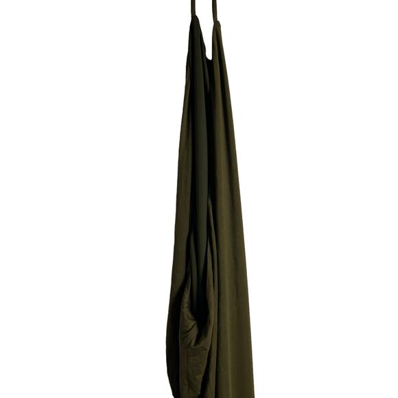 House of Harlow Frederica Midi Halter Dress Olive Green Size L - Picture 8 of 10
